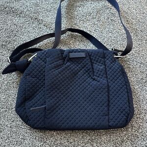 Vera Bradley Quilted Navy Shoulder Bag